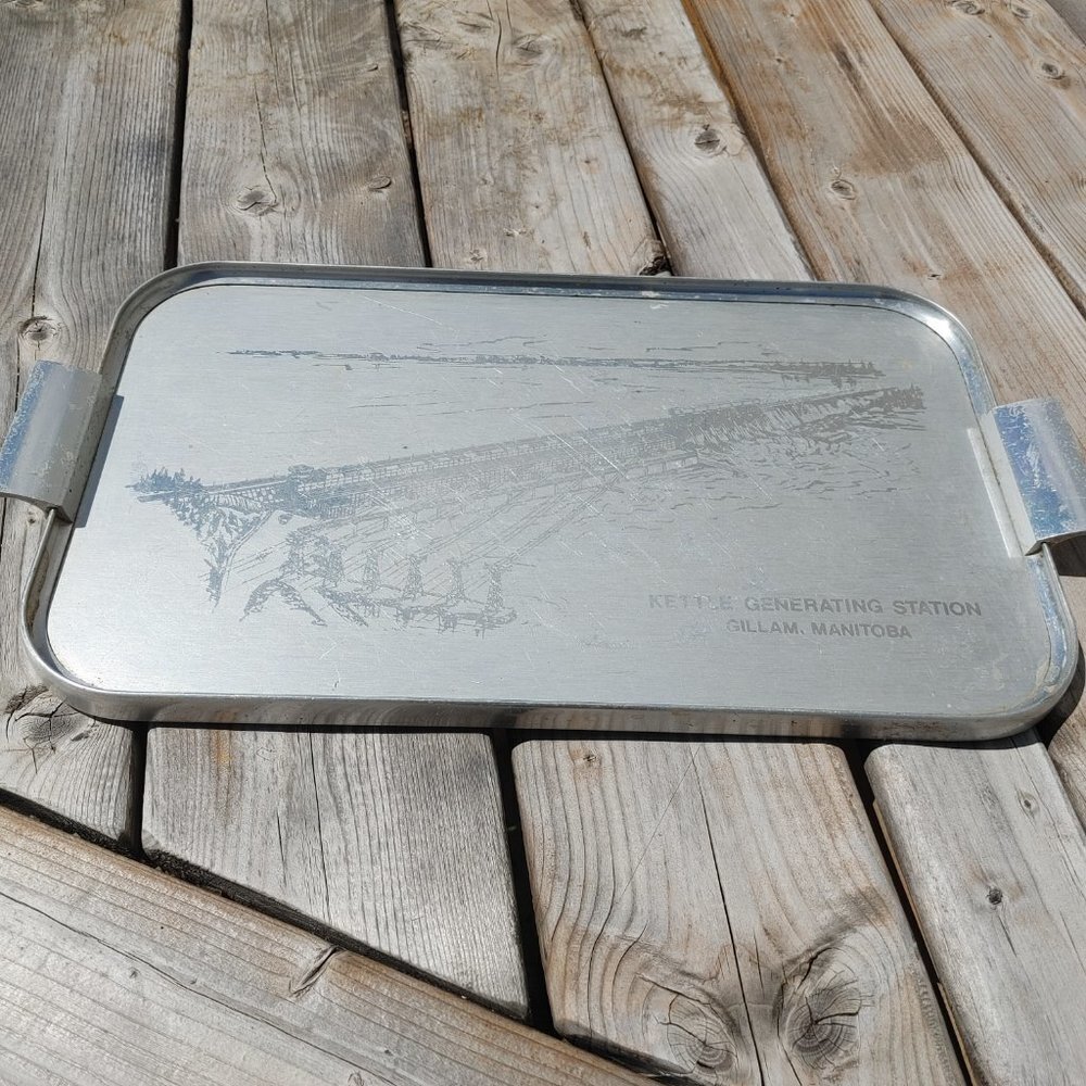 SILHOUETTE Kettle Generating Station GILLAM Manitoba Commemorative Tray …